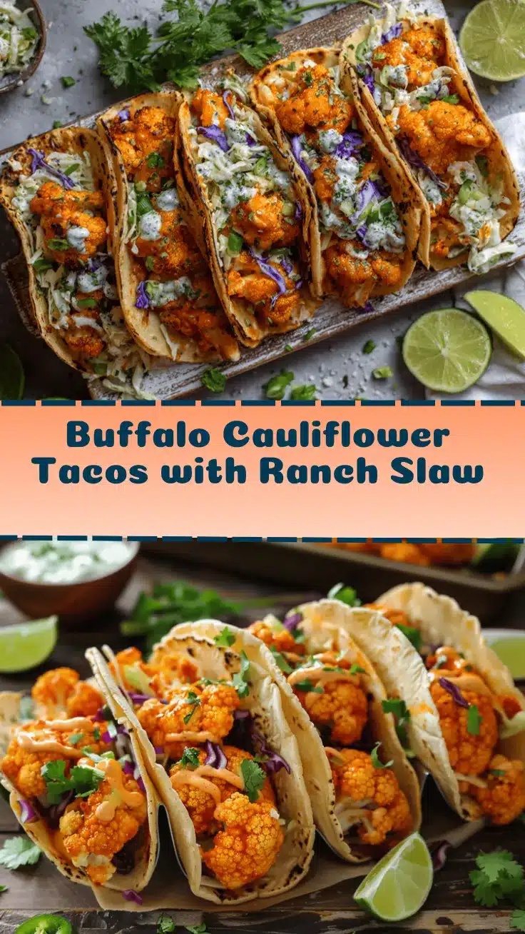 air fryer buffalo cauliflower tacos recipe