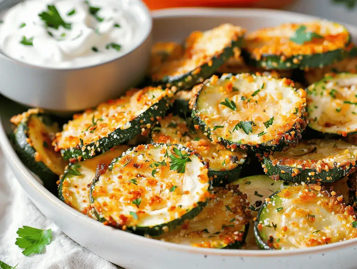 air fryer parmesan zucchini rounds preparation steps