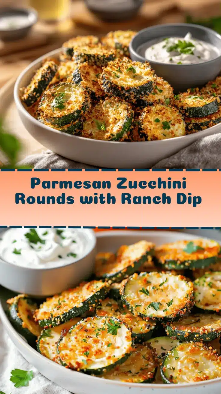 air fryer parmesan zucchini rounds recipe