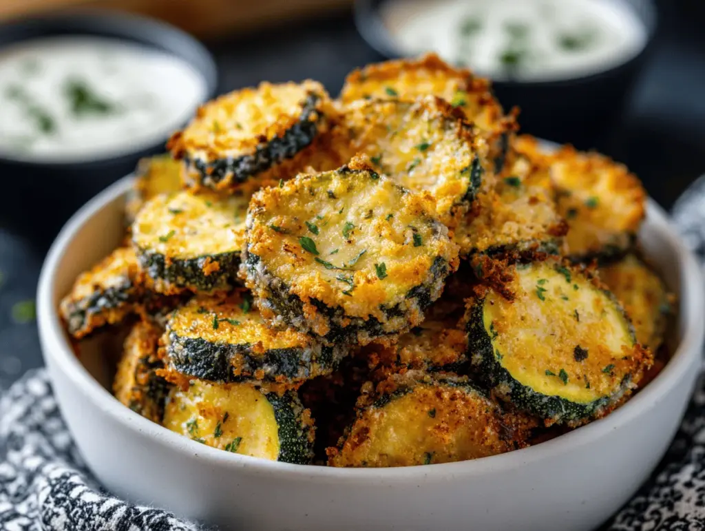 air fryer zucchini fries - featured image