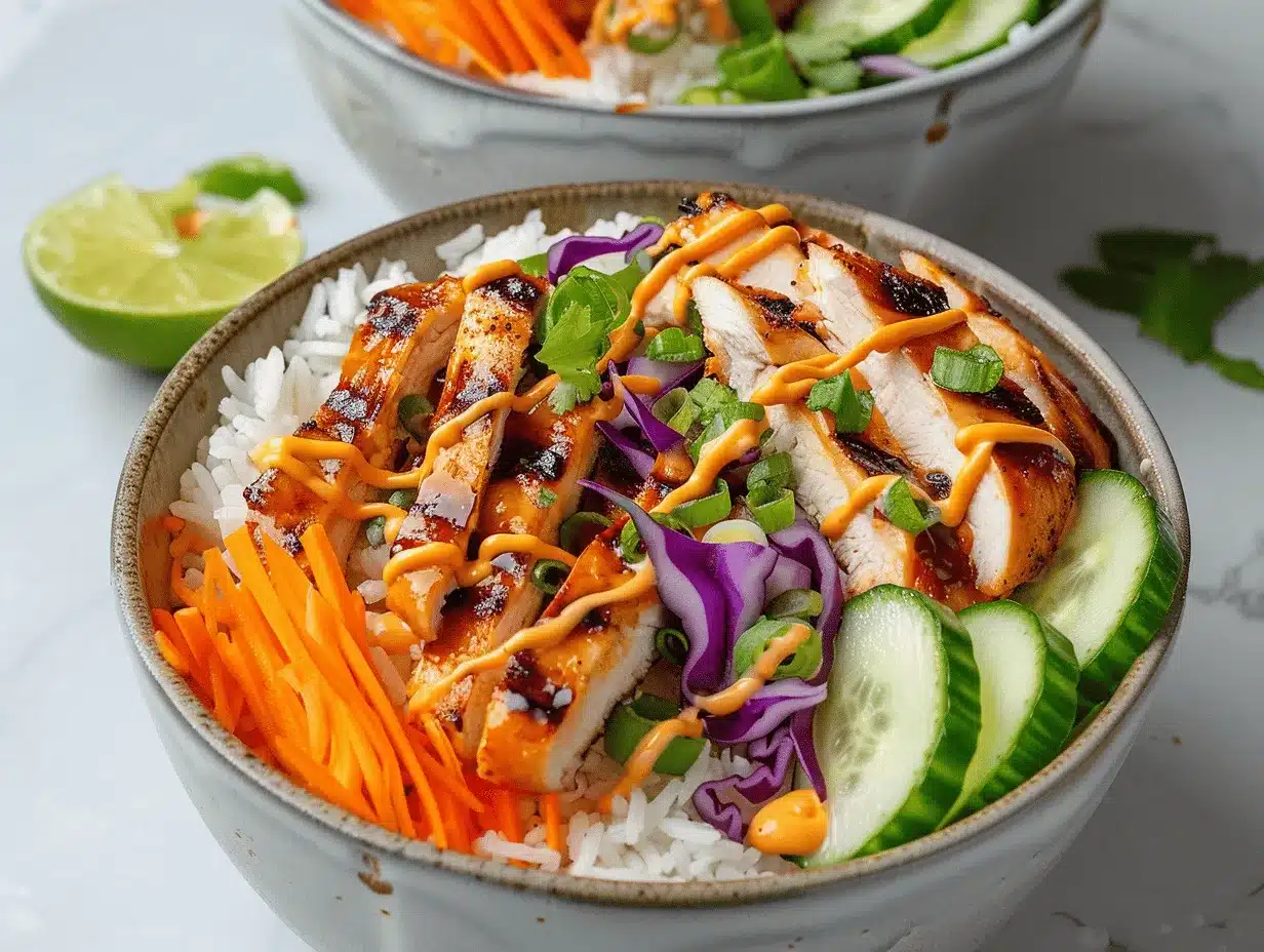 bang bang chicken rice bowls preparation steps