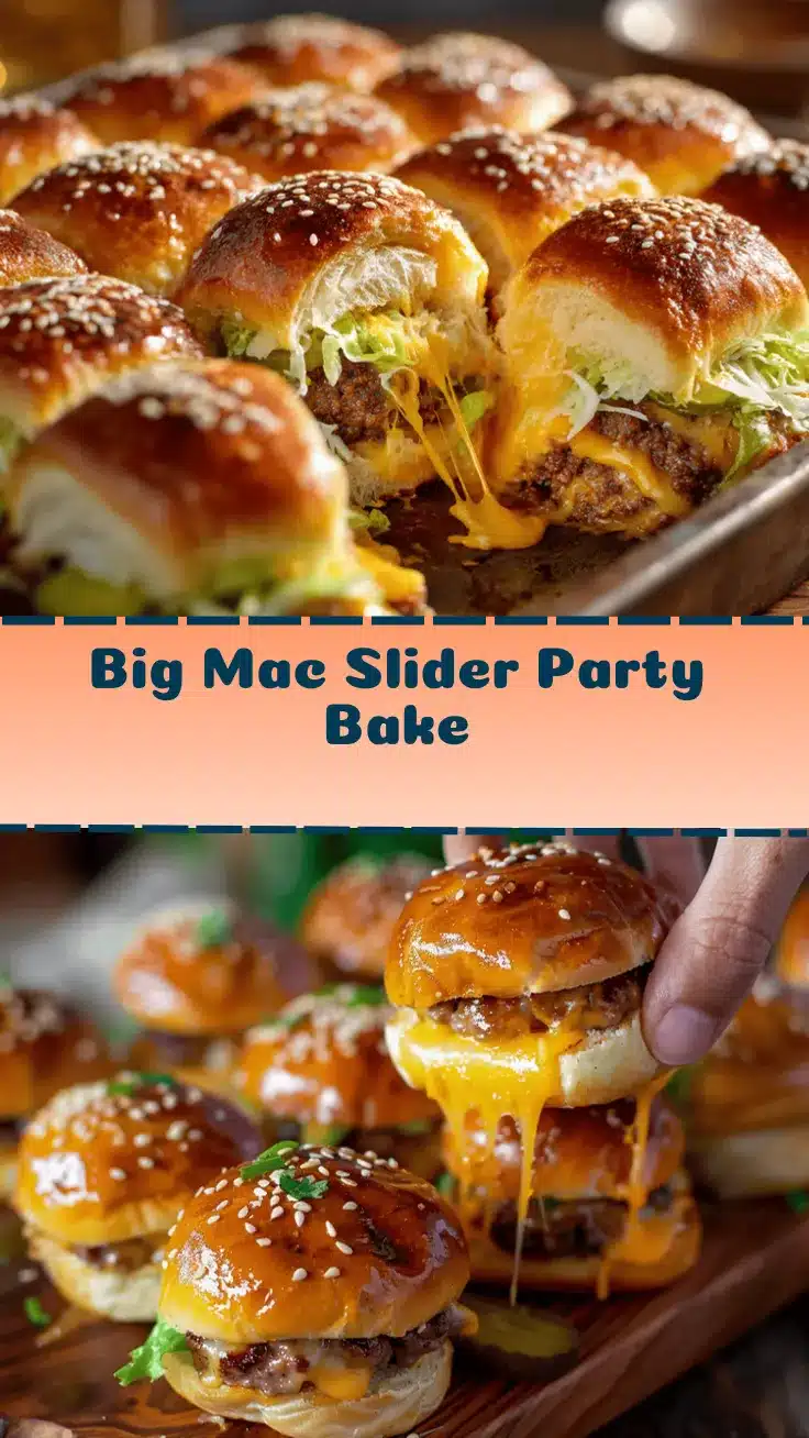 Big Mac Slider Pull-Apart Party Bake recipe