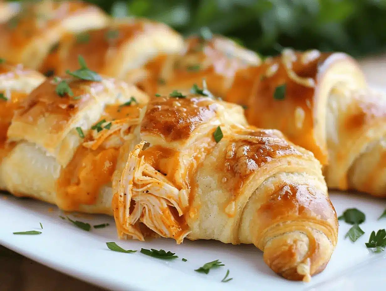 Buffalo Chicken Crescent Rolls preparation steps
