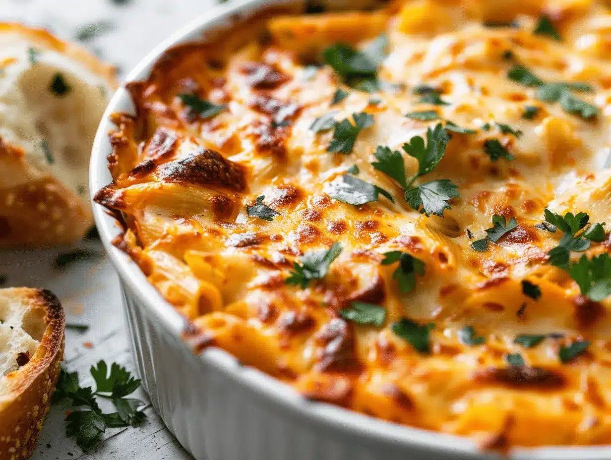 butter chicken pasta bake preparation steps