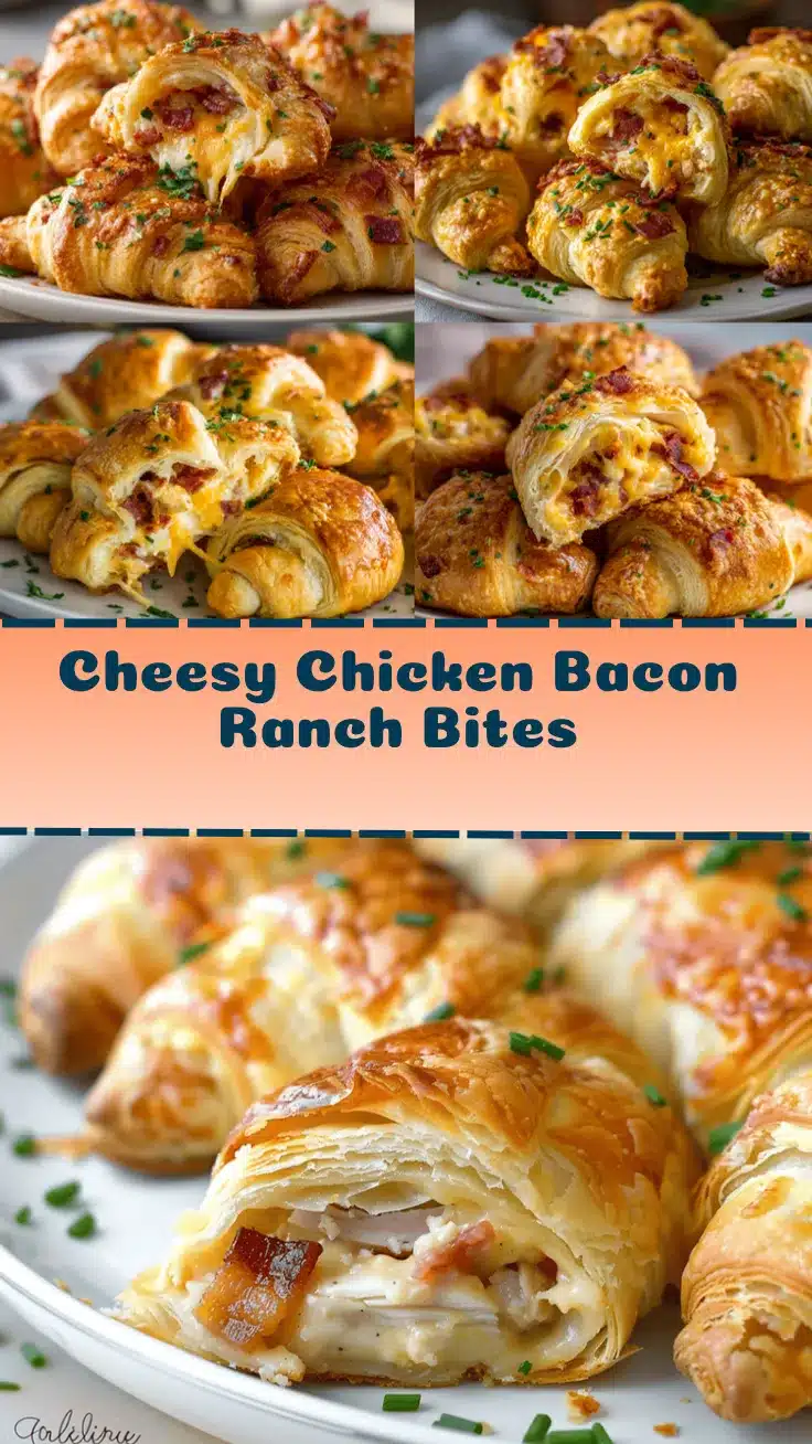 cheesy chicken bacon ranch crescent bites recipe