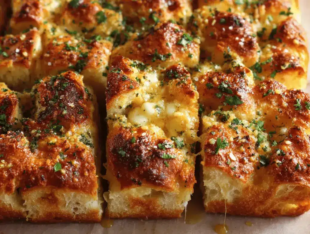 Cheesy Garlic Butter Focaccia Pull-Apart Bread - featured image