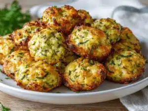cheesy ranch zucchini garlic bites - featured image