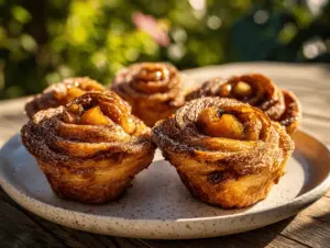 cinnamon apple pie cruffins - featured image