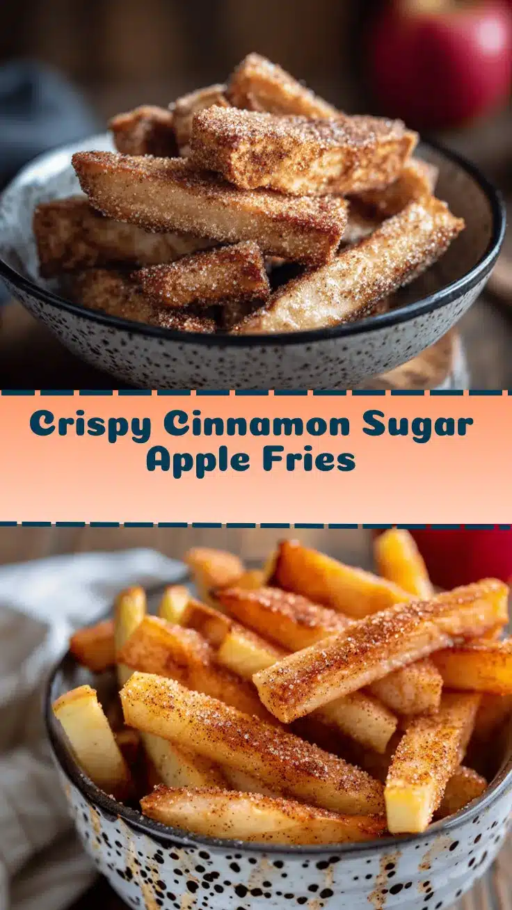 cinnamon sugar air fryer apple fries recipe