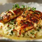 creamy garlic herb chicken - featured image