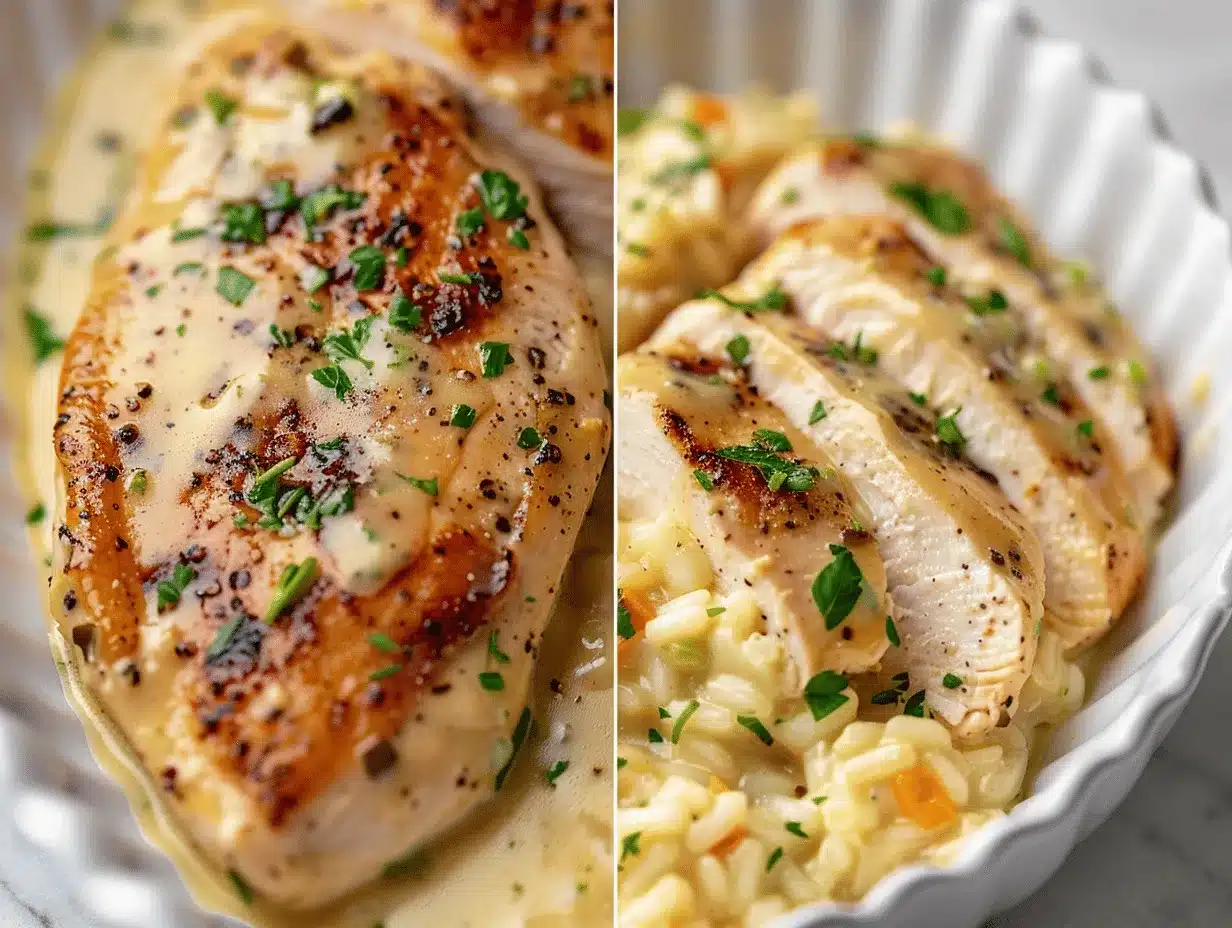 creamy garlic herb chicken preparation steps