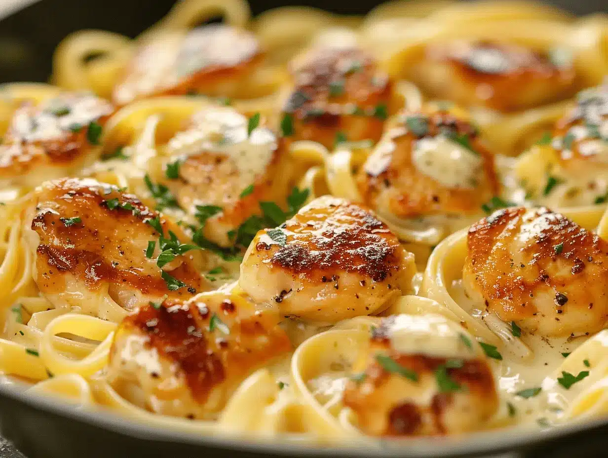 creamy garlic parmesan chicken pasta preparation steps
