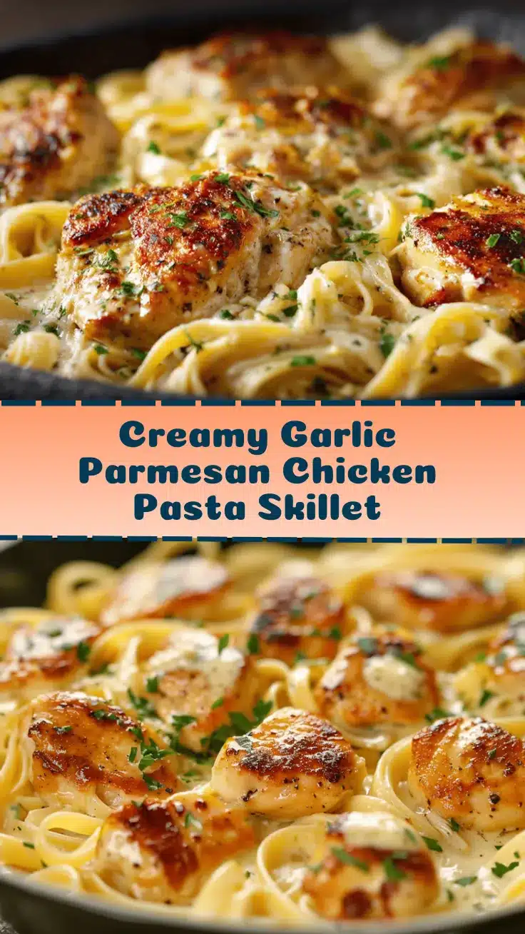 creamy garlic parmesan chicken pasta recipe