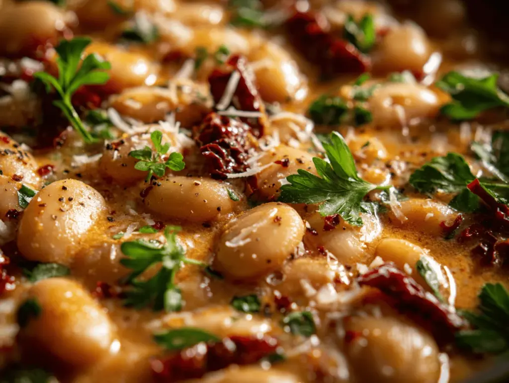 creamy Tuscan butter bean skillet dinner - featured image