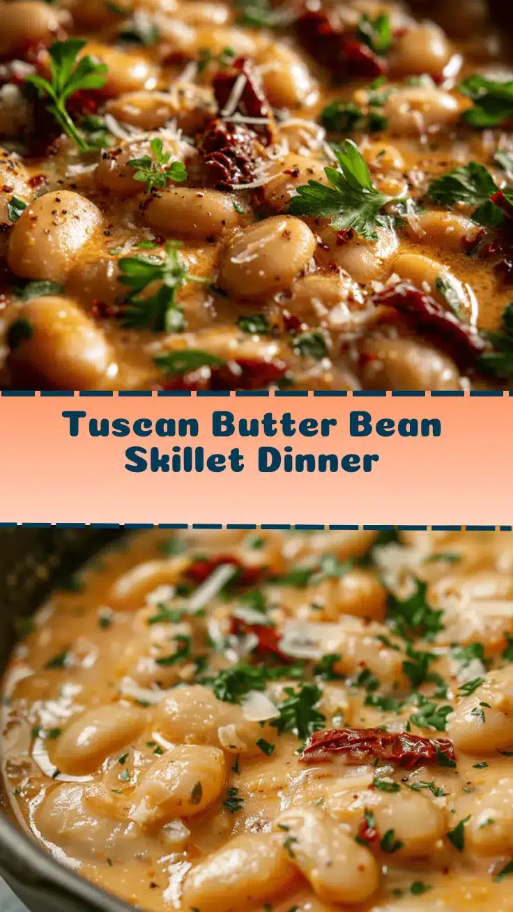 creamy Tuscan butter bean skillet dinner recipe