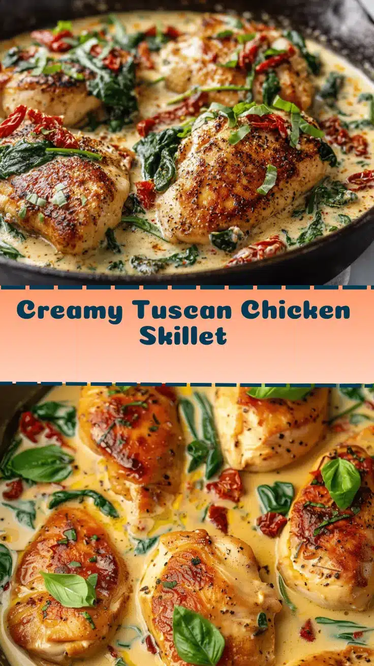 creamy Tuscan chicken skillet recipe