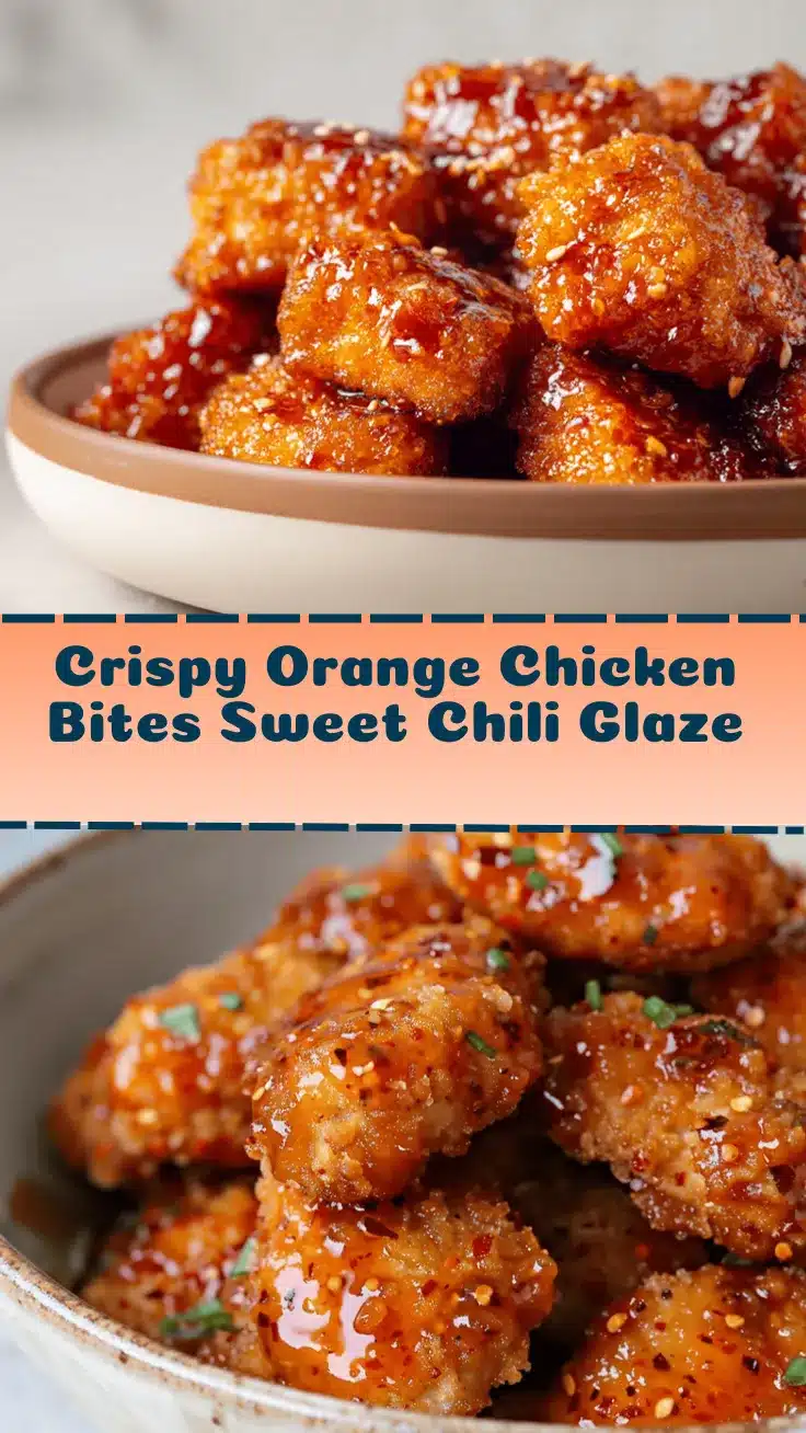 crispy baked orange chicken bites recipe