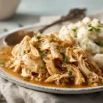 Crockpot Mississippi Shredded Chicken - featured image