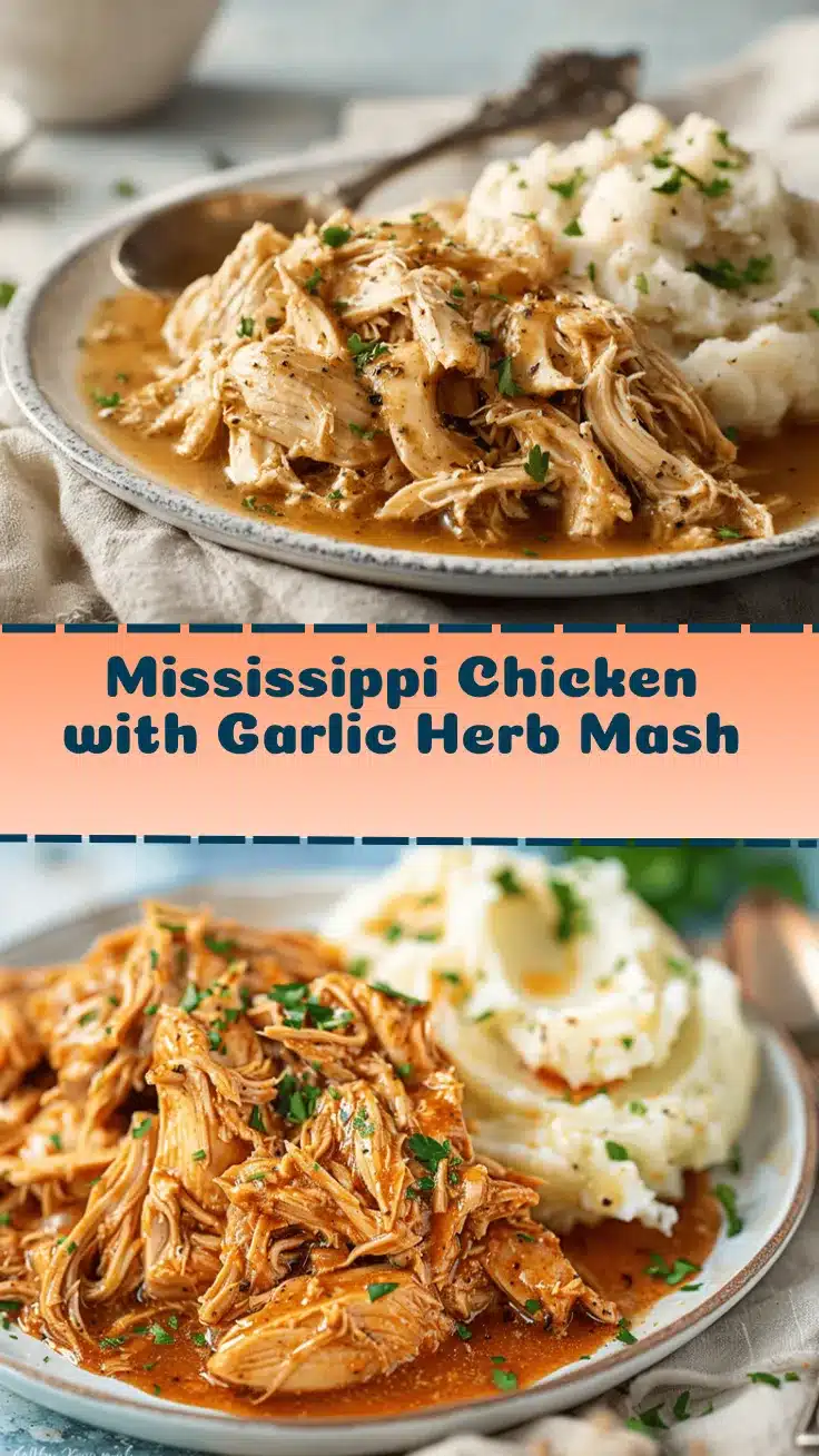 Crockpot Mississippi Shredded Chicken recipe