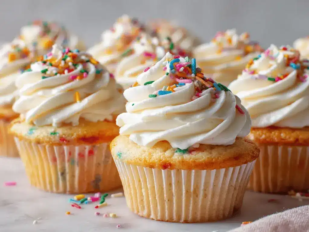 Funfetti Birthday Cupcakes - featured image