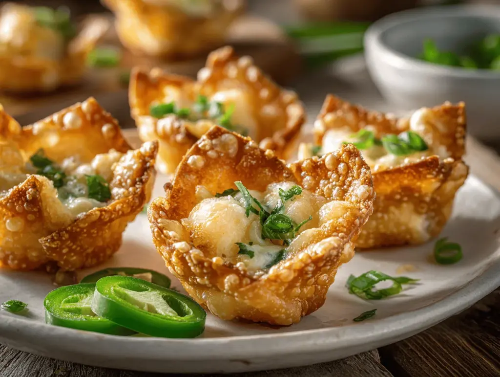 gluten-free jalapeño popper rangoon bites - featured image