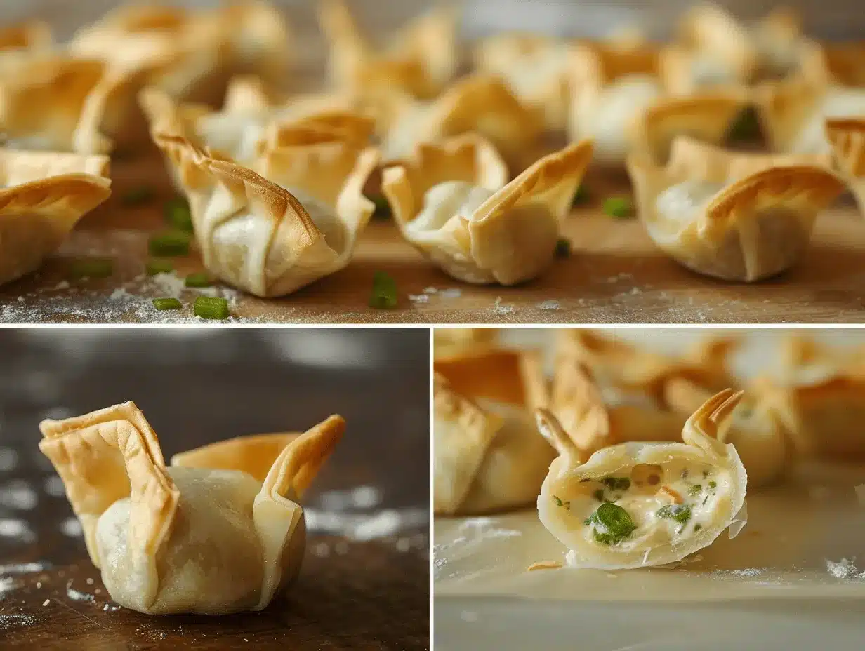 gluten-free jalapeño popper rangoon bites preparation steps