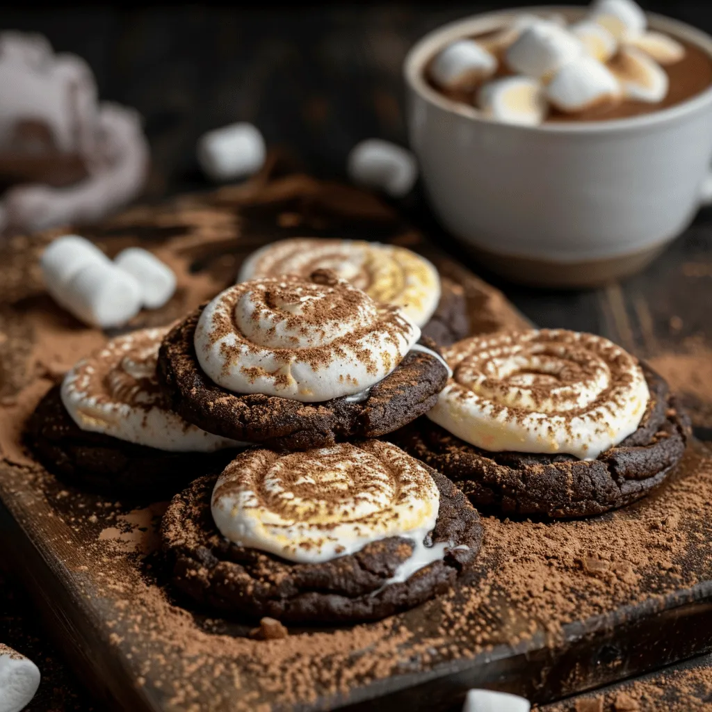 hot cocoa marshmallow swirl cookies preparation steps