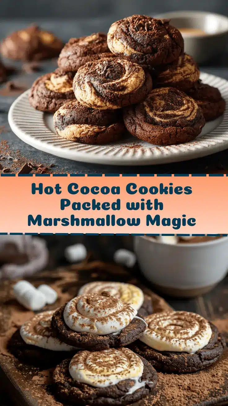 hot cocoa marshmallow swirl cookies recipe