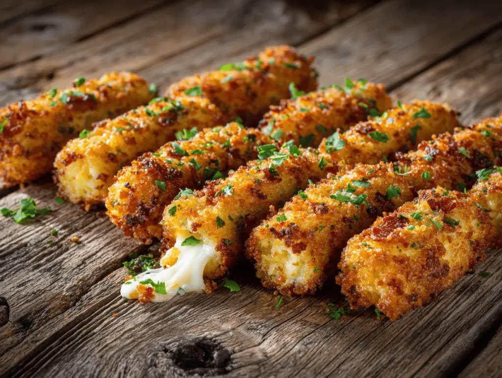 loaded bacon ranch cheesy potato sticks - featured image