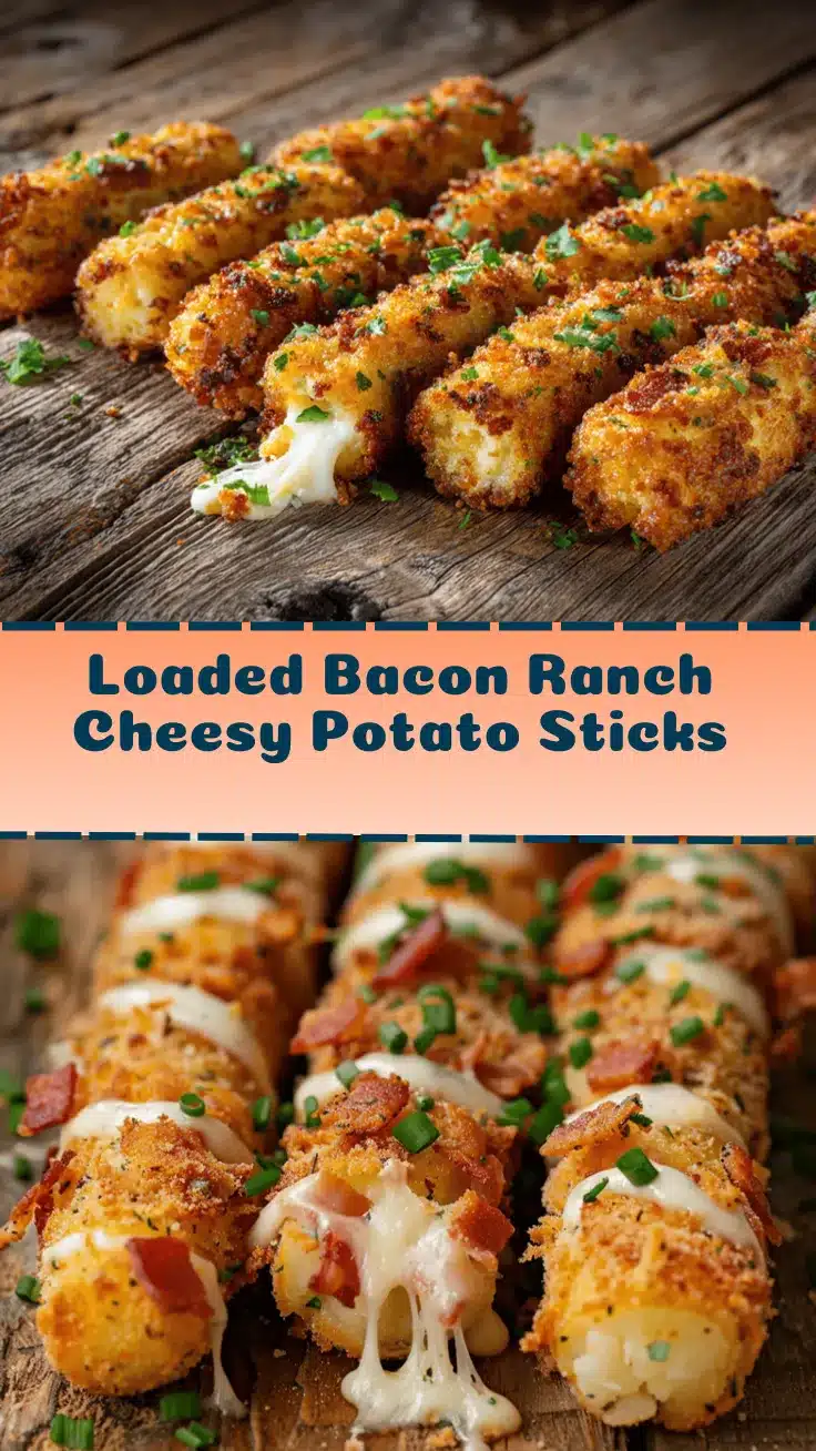 loaded bacon ranch cheesy potato sticks recipe