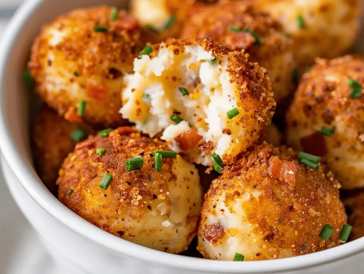 loaded bacon ranch mashed potato balls preparation steps
