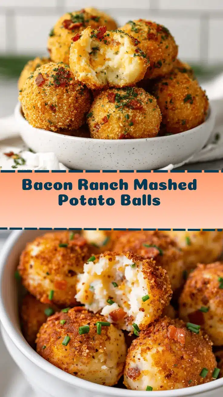 loaded bacon ranch mashed potato balls recipe