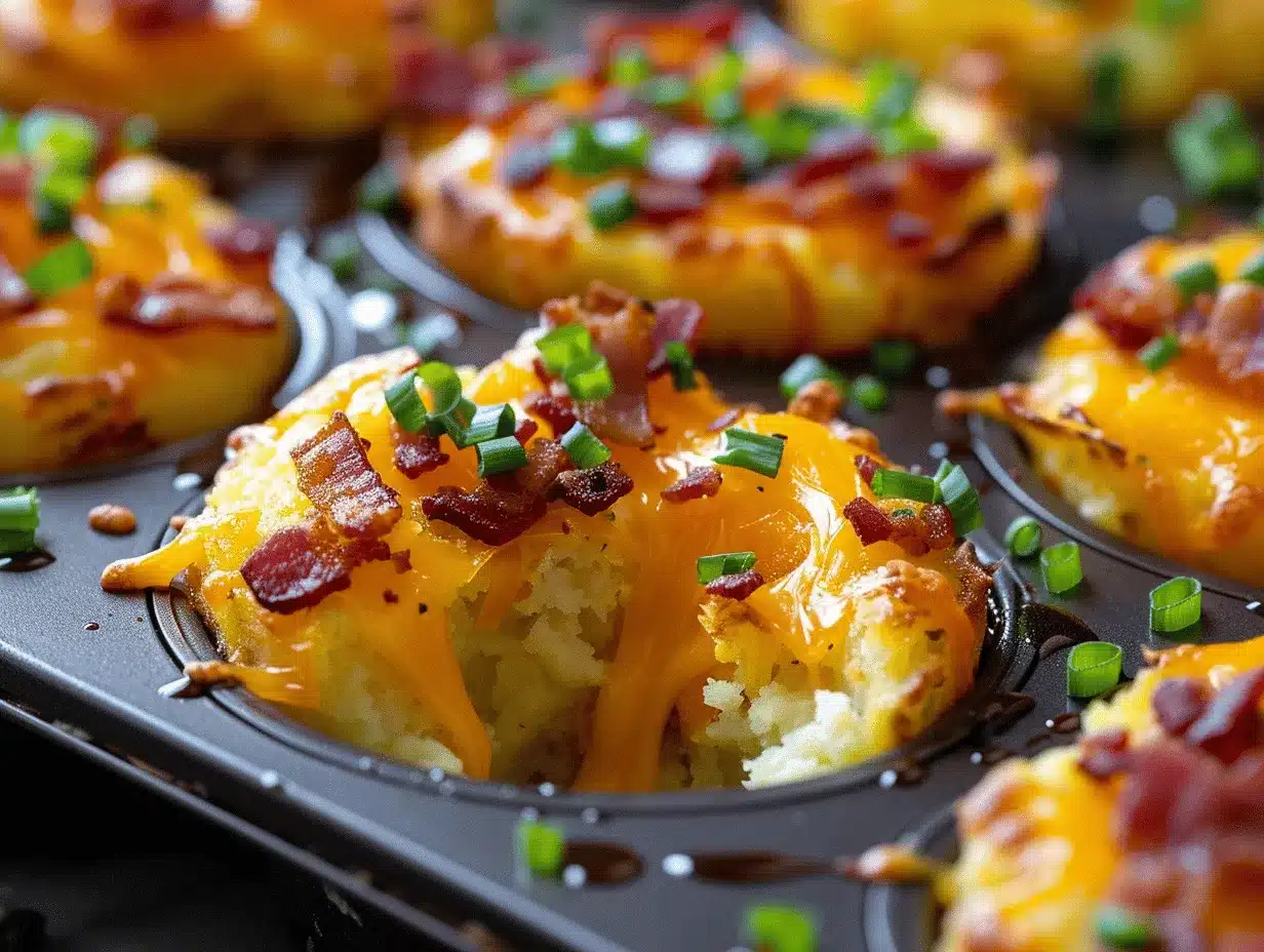 loaded mashed potato puff muffins preparation steps