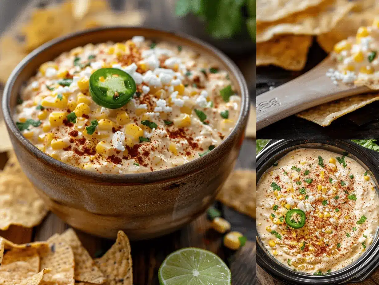loaded street corn crack dip preparation steps