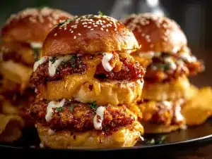 Nashville hot honey chicken sliders - featured image