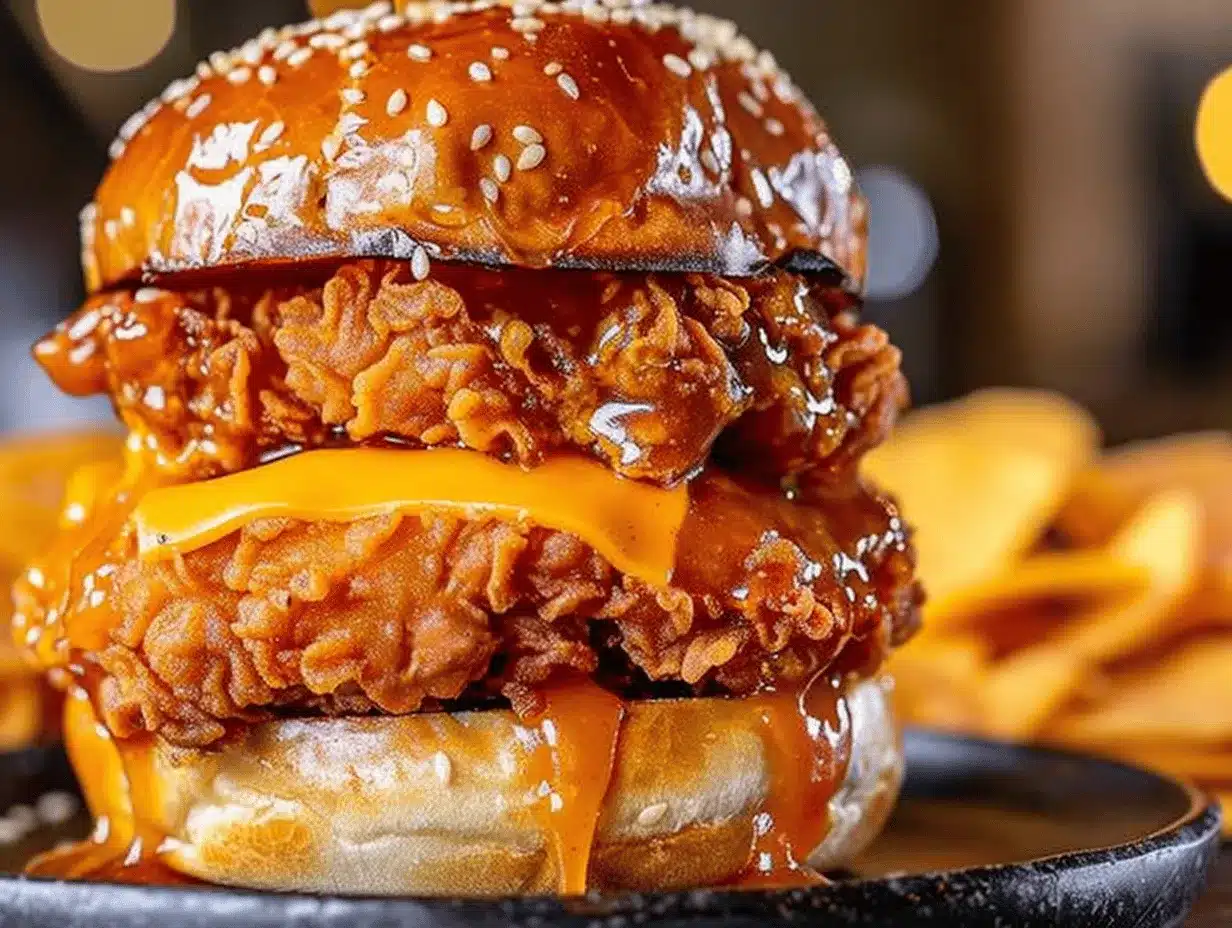 Nashville hot honey chicken sliders preparation steps