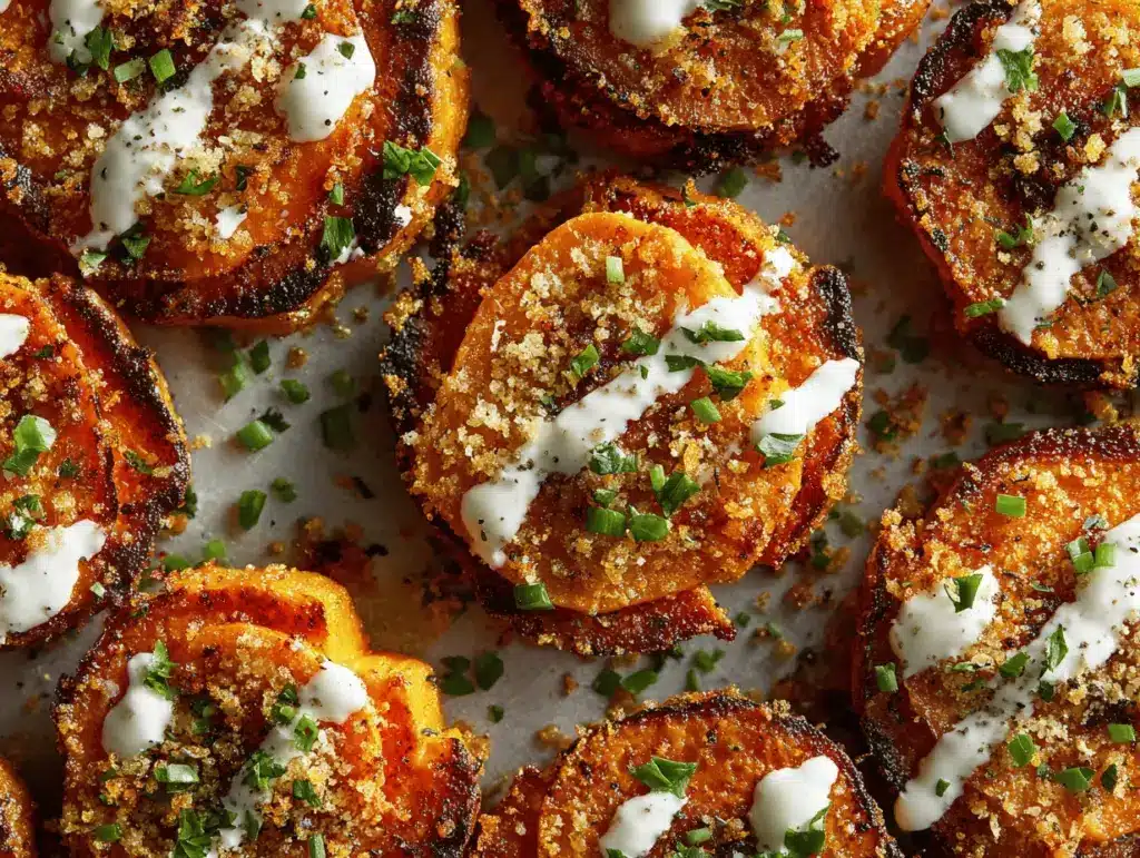 Parmesan Garlic Smashed Carrots - featured image