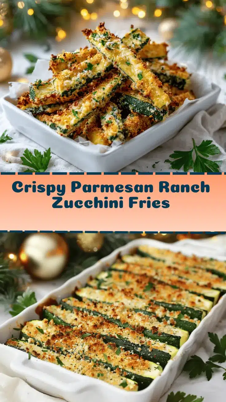 Parmesan ranch zucchini fries recipe