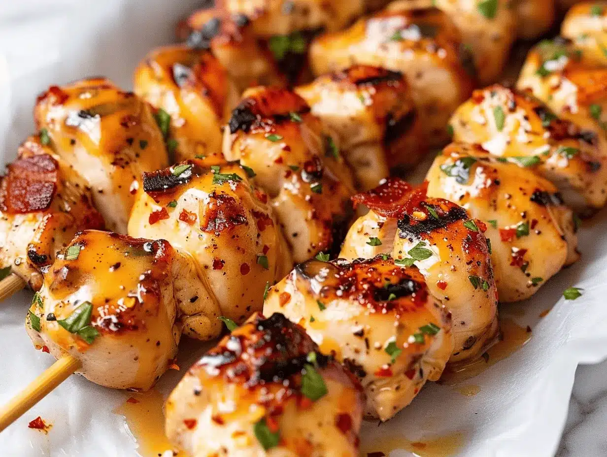 ranch garlic parmesan chicken skewers preparation steps