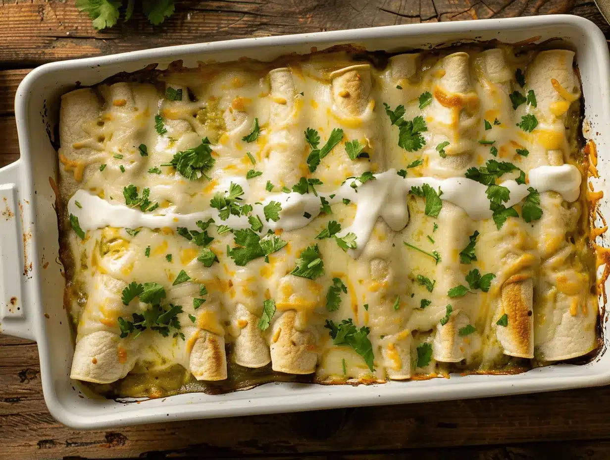 white chicken enchiladas preparation steps