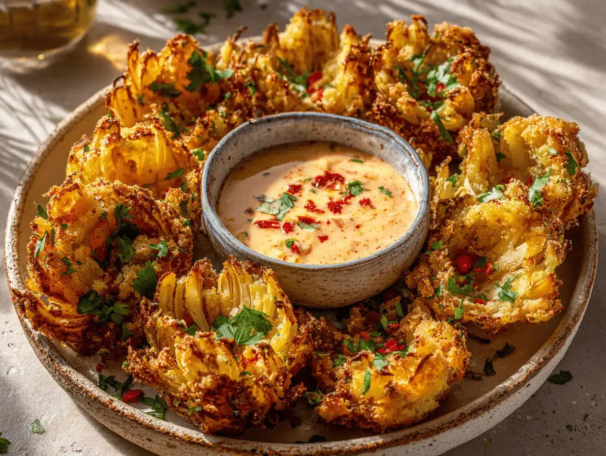 air fryer blooming onion bites preparation steps