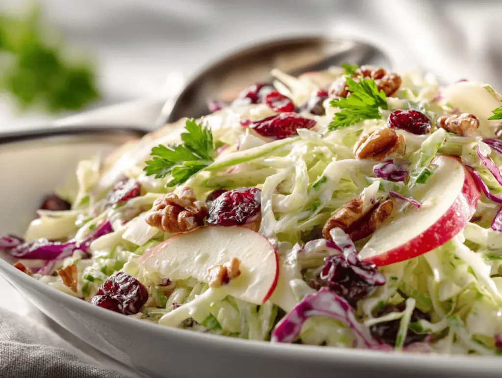 apple cranberry coleslaw - featured image