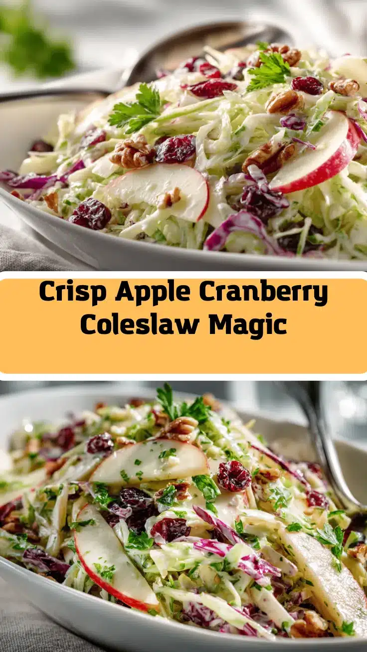 apple cranberry coleslaw recipe