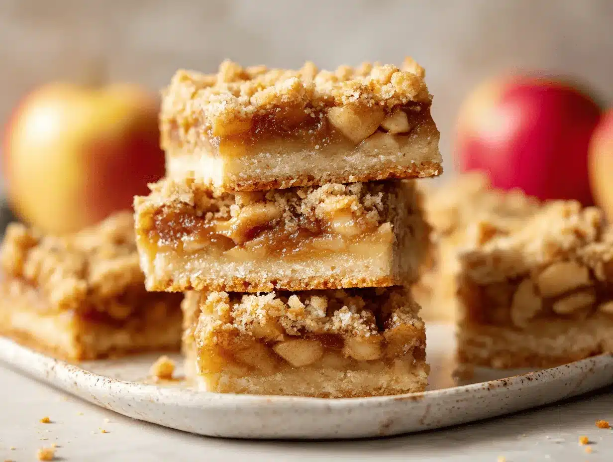 Apple Crisp Shortbread Bars preparation steps