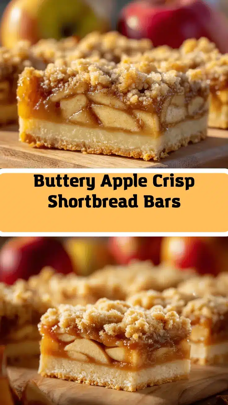 apple crisp shortbread bars recipe