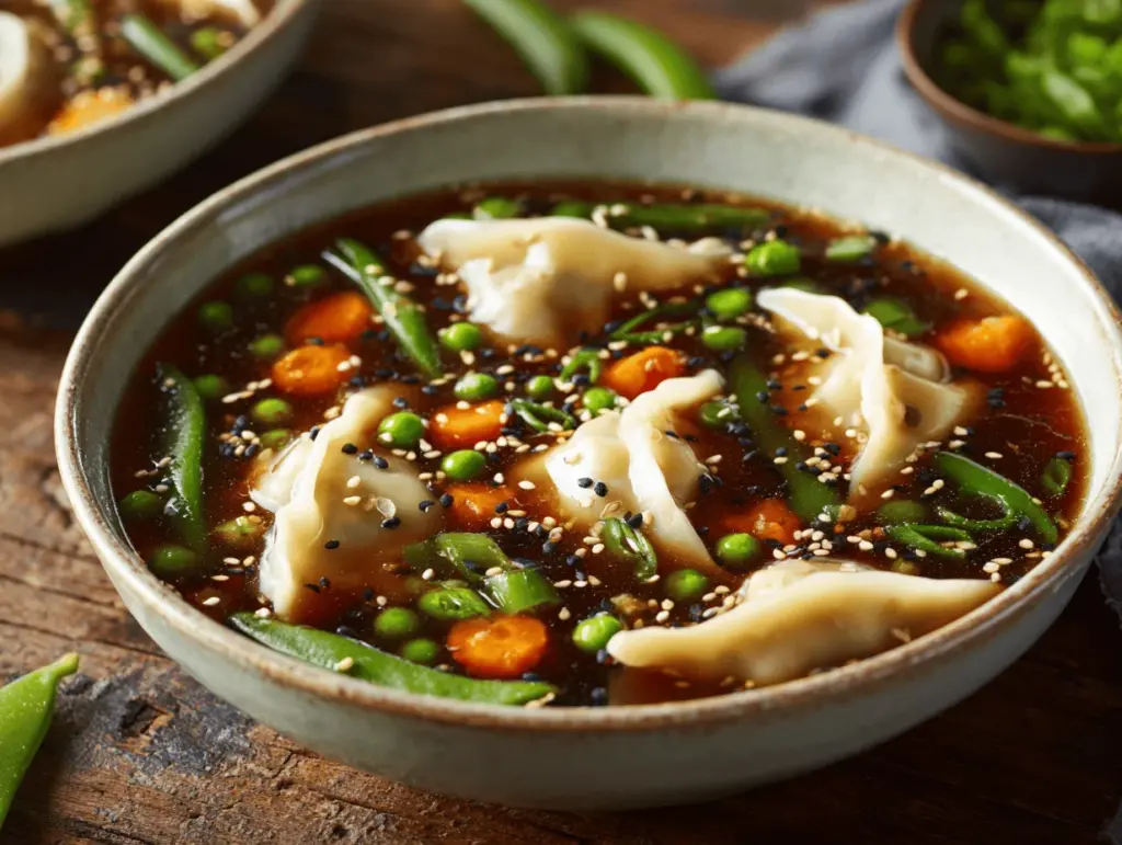 Asian Dumpling Potsticker Soup - featured image