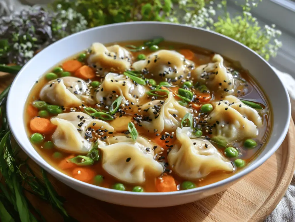 Asian Dumpling Potsticker Soup - featured image