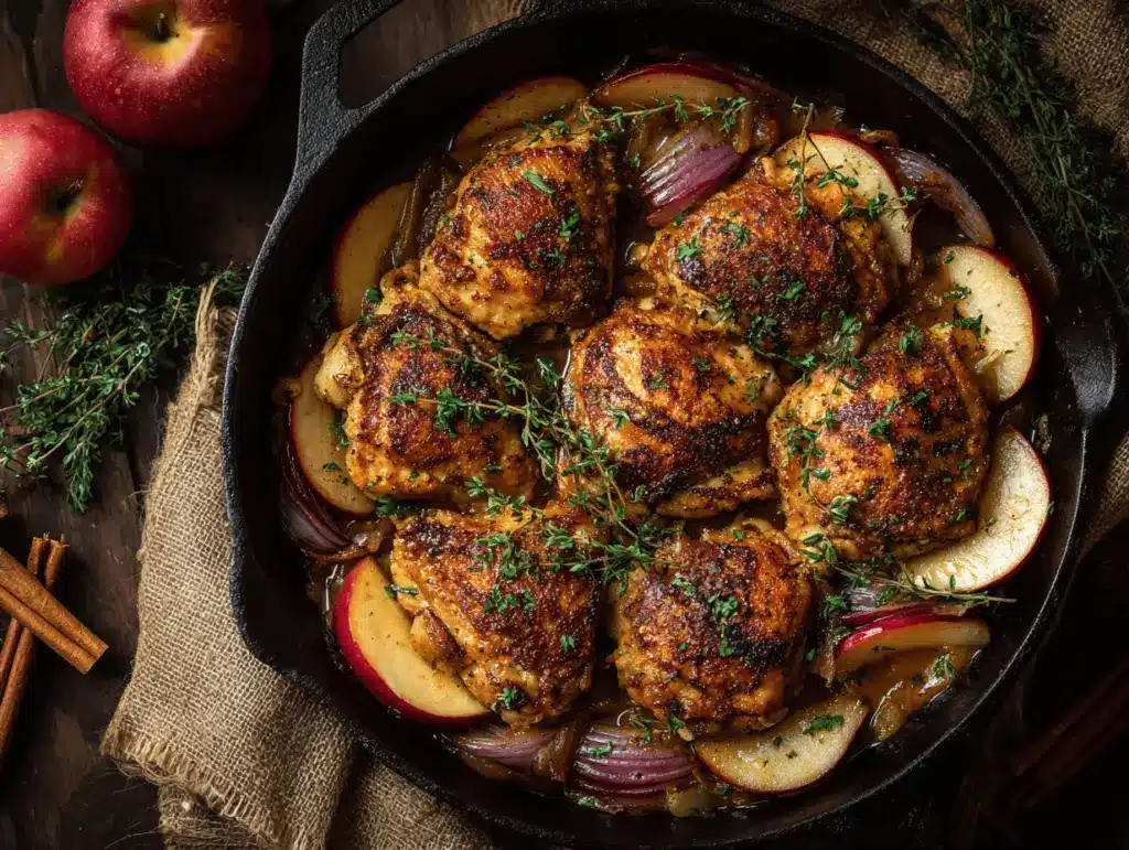 autumn harvest chicken skillet - featured image