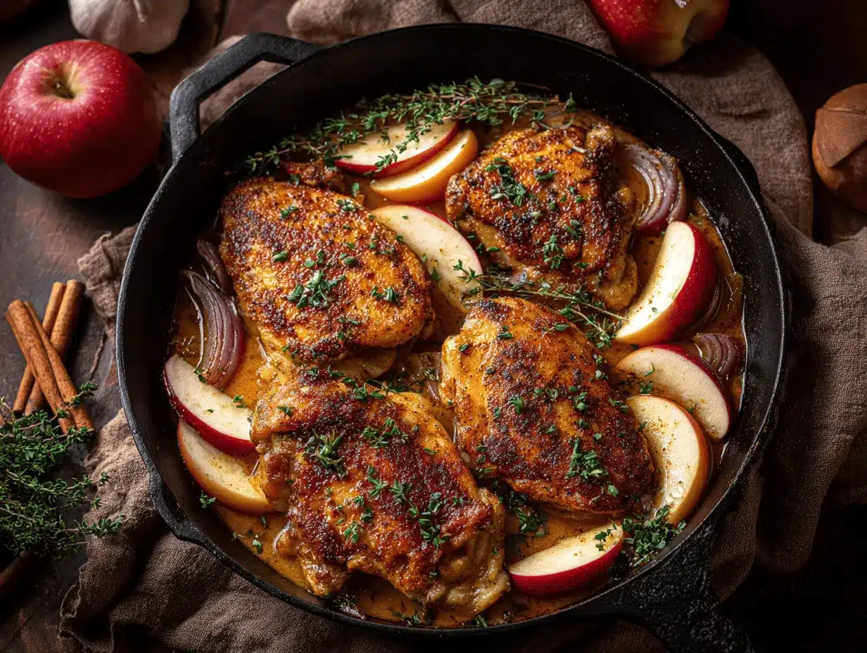 autumn harvest chicken skillet preparation steps