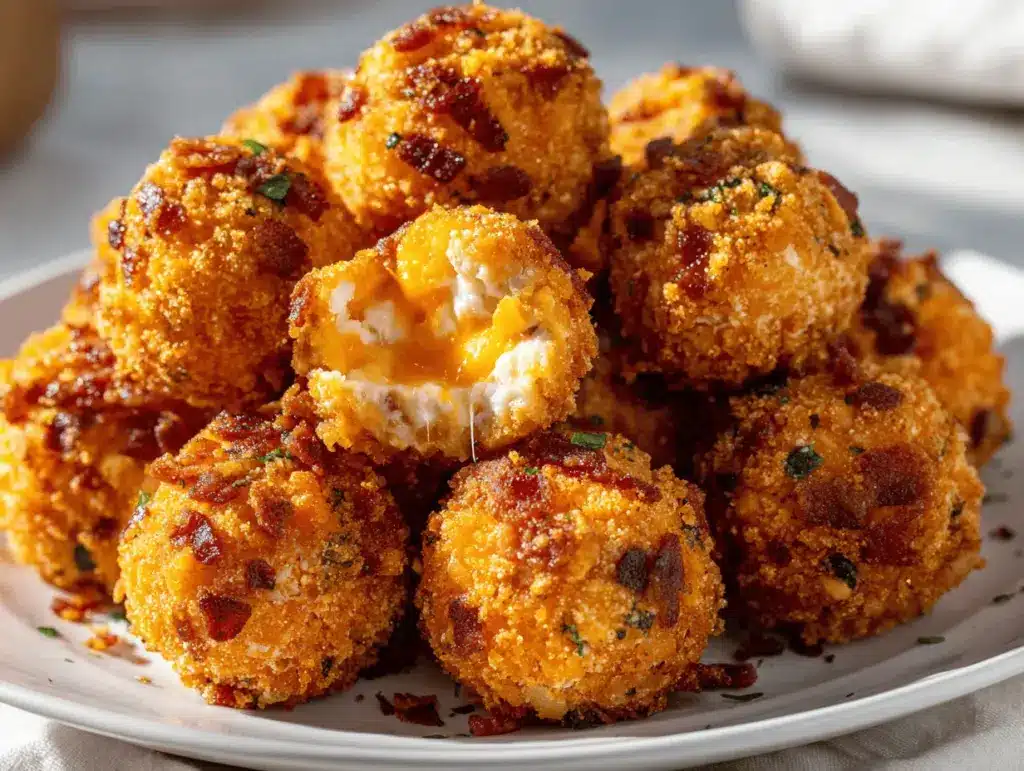 bacon jalapeño popper cheese balls - featured image